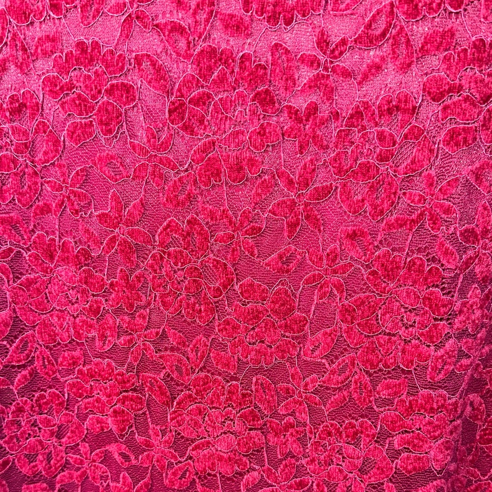 Steve Madden Fuchsia Lace Long Sleeve Dress - Picture 2 of 8